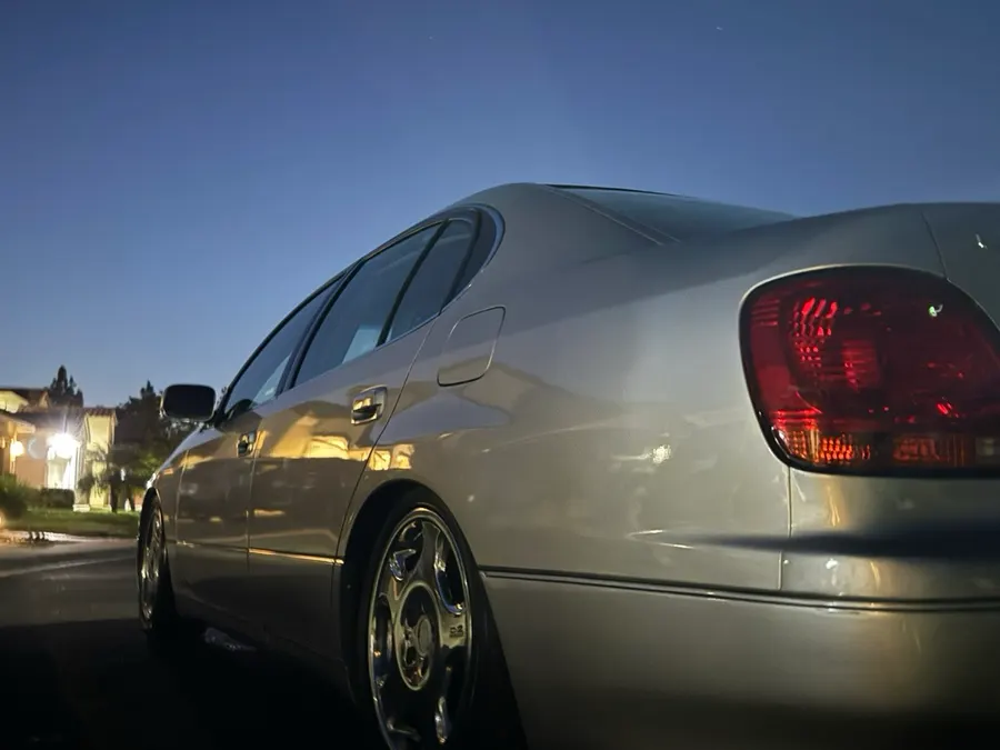 Silver sedan after an exterior detail